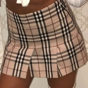Authentic Burberry School Girl Mini Skirt